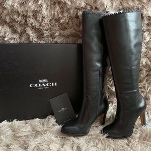 COACH Jade Black Boots